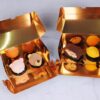 Foldable paper cake box