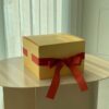 cake packaging box with ribbon