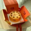 cake packaging box with ribbon