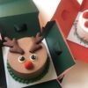 cake packaging box with ribbon