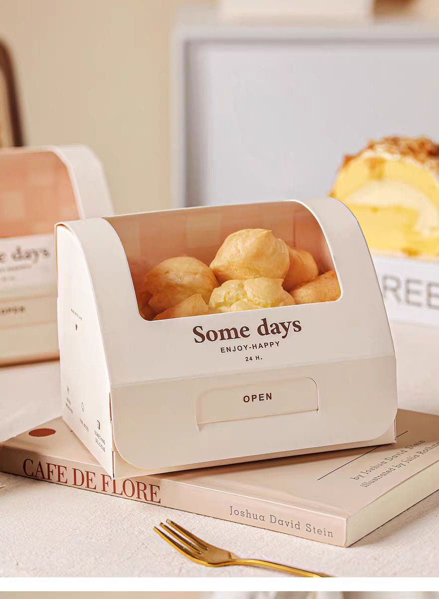 Puffs Cake box with window