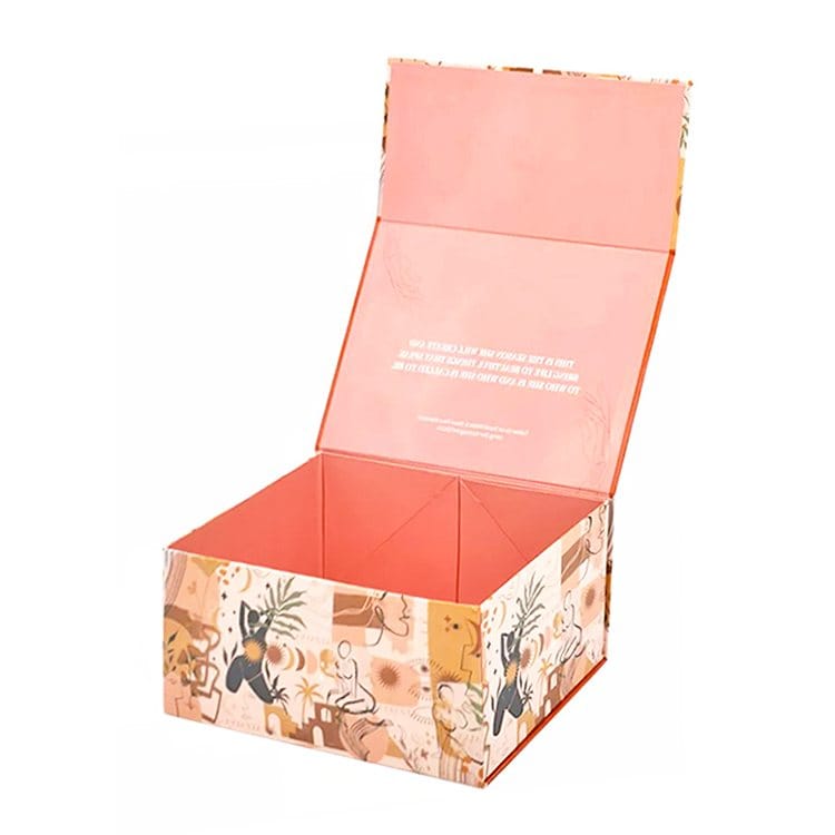 Custom Luxury Gift Packaging Folding Magnetic Flip Paper Box Factory