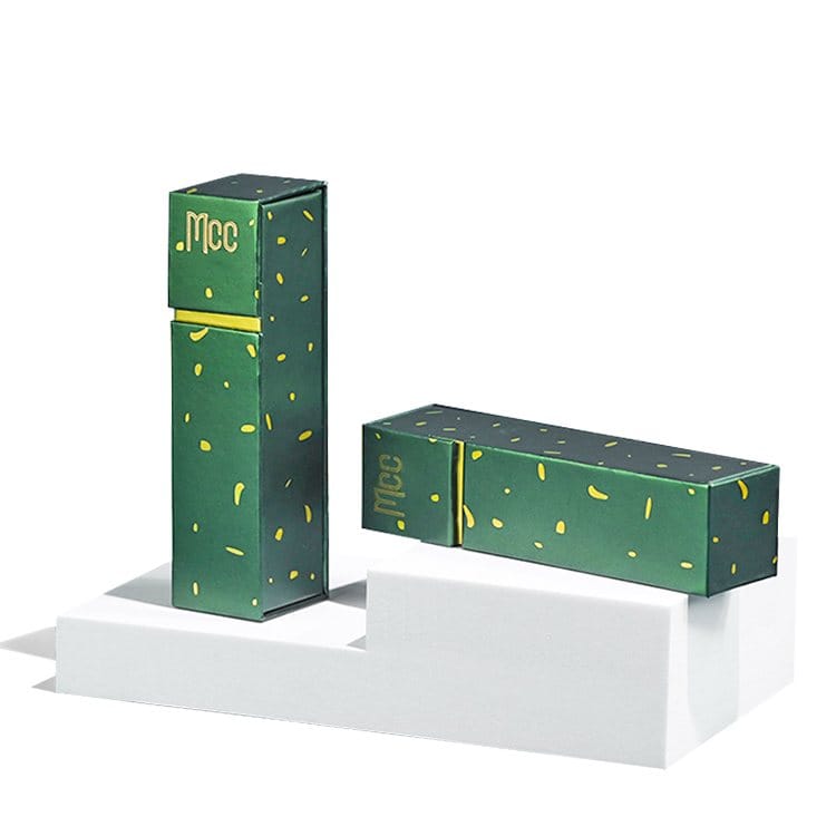 Custom Luxury Perfumed Lipstick Cosmetics Packaging Magnetic Flip Paper Box