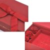 High-grade jewelry valentine’s day gift flip paper box with rose petals decoration