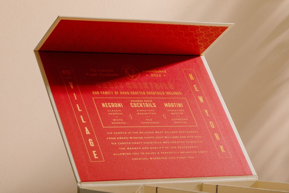 Unveiling the Elegance: Custom Ready-to-Pour Cocktails Rigid Boxes by Carota Stranger & Stranger