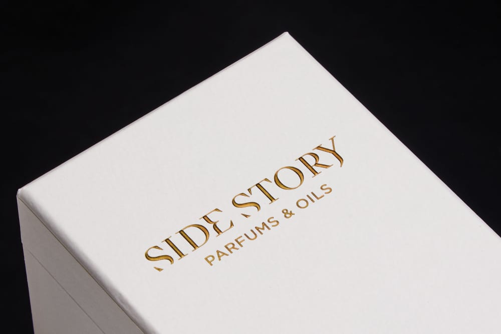 custom rigid and corrugate boxes：Discover the Artistry Behind Side Story Perfume