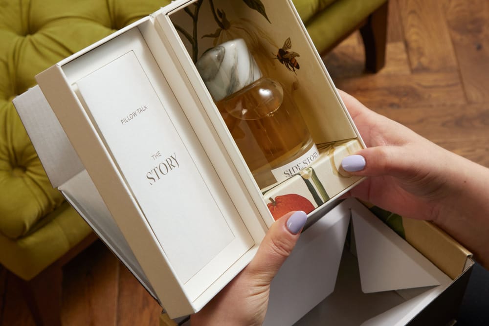 custom rigid and corrugate boxes：Discover the Artistry Behind Side Story Perfume