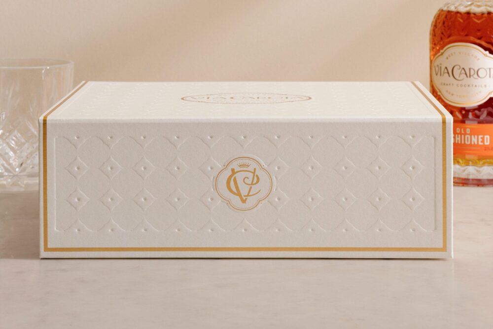 Unveiling the Elegance: Custom Ready-to-Pour Cocktails Rigid Boxes by Carota Stranger & Stranger