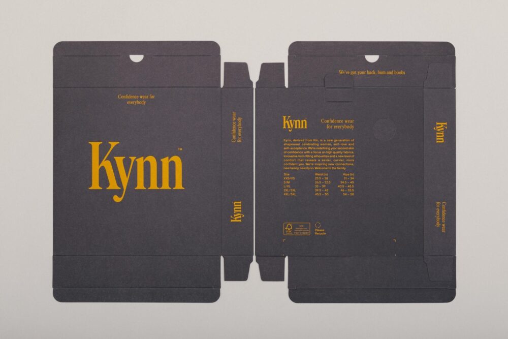 custom kynn shapewear packaging