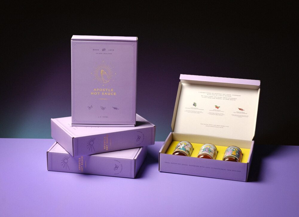 Apostle   Custom Hot Sauce corrugated boxes