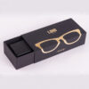 Black Rigid Cardboard Glasses Drawer Packaging Box Custom Glasses Paper Boxes (3)