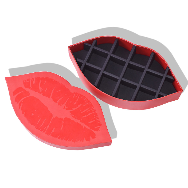 Custom Creative Lip Shaped Gift Packaging Boxes Luxury Paper Boxes.Com (4)