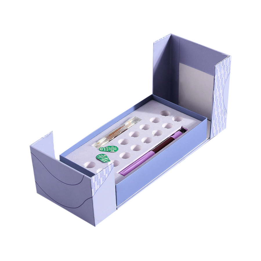 Custom Double Door Cosmetic Packaging Boxes With Eva Liner Wholesale Luxury Paper Box.Com (4)