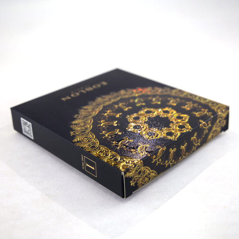 Custom Gold Stamping Emboss Facial Mask Packaging Box (3)