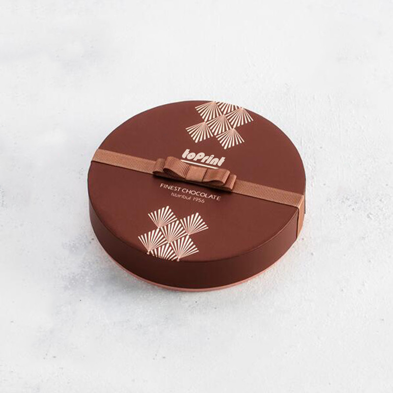 Custom Printed Chocolate Round Box (1)