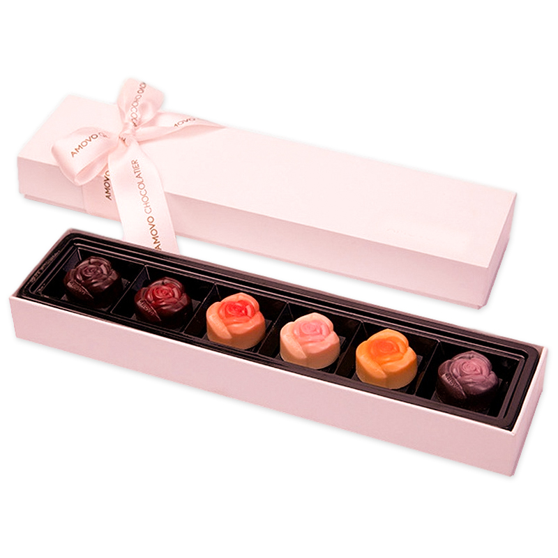Elegant Chocolate Packaging Box with Ribbon Chocolate Box Factory KALI (3)