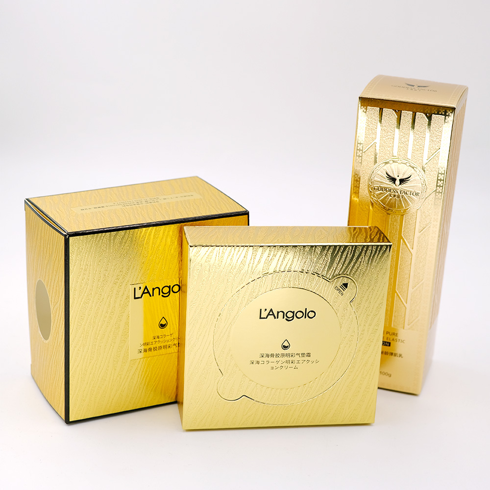 Embossing Matte UV Gold Tuck End Boxes (2)