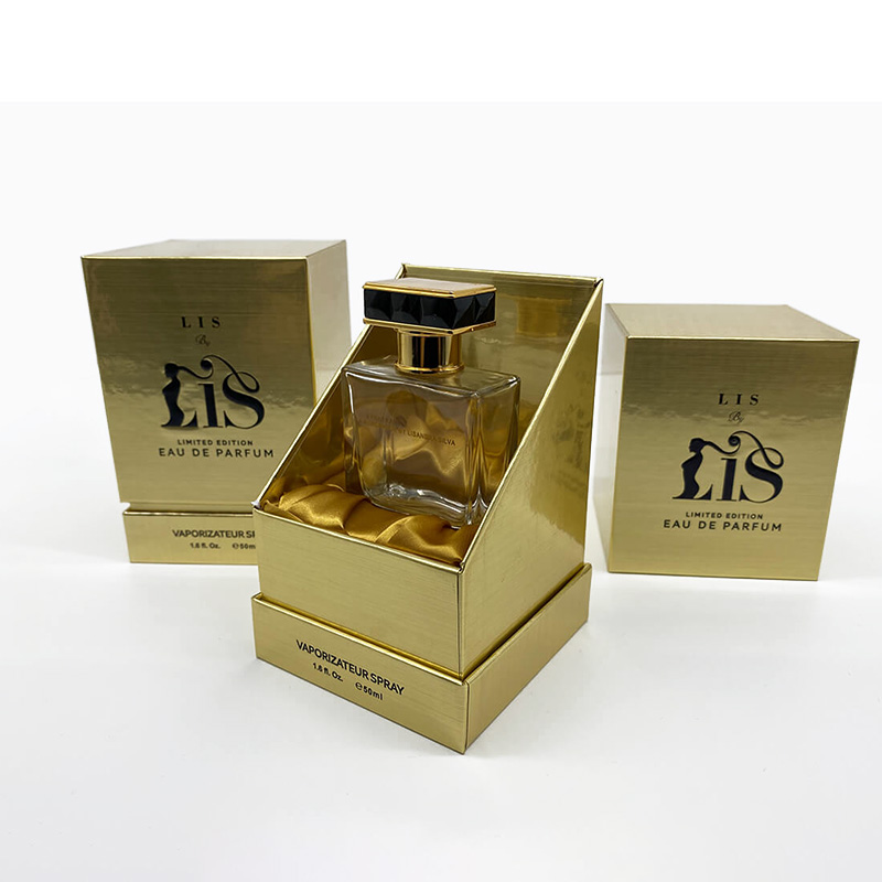 Gold Paper Square Perfume Packaging KALI (4)