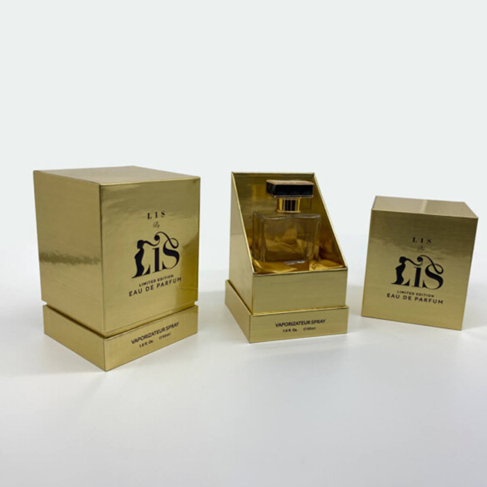Gold Paper Square Perfume Packaging KALI