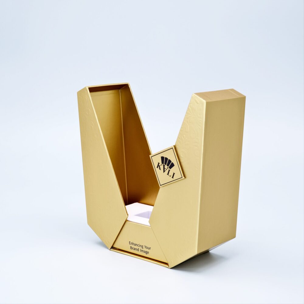 Golden Paper magnetic Open Perfume Box丨Luxury Perfume Box Wholesale (1)