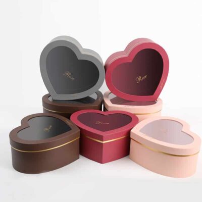 Heart Shape Flower Gift Box