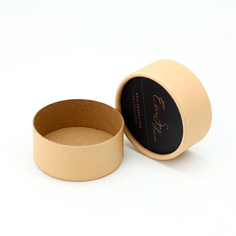 Mini Lid Bottom Round Box Kraft Box Manufacturer KALI (2)