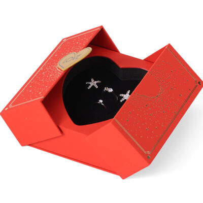 Red Double Door Cabinet Style Jewelry Gift Boxes Kali Custom Double Openni (1)