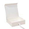 White Collapsible Wedding Box with Ribbon Kali Custom Foldable Boxes (4)