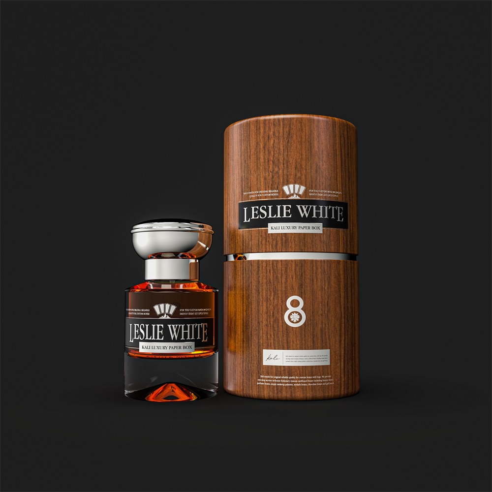 Wood Pattern Round Paper Canister丨KALI Paper Box Manufacturer (1)