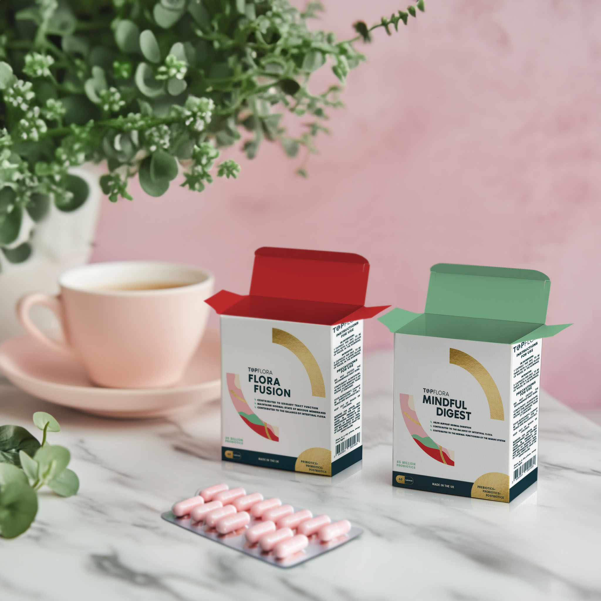 Custom Probiotic Supplements Boxes