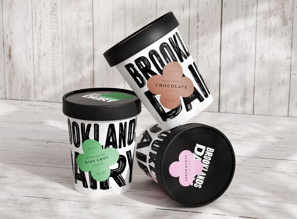 Bucket ice cream Packaging
