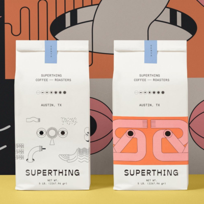 Customised Superthing Coffee Packaging