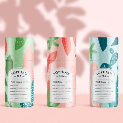 Sophia Tea Tube Packaging